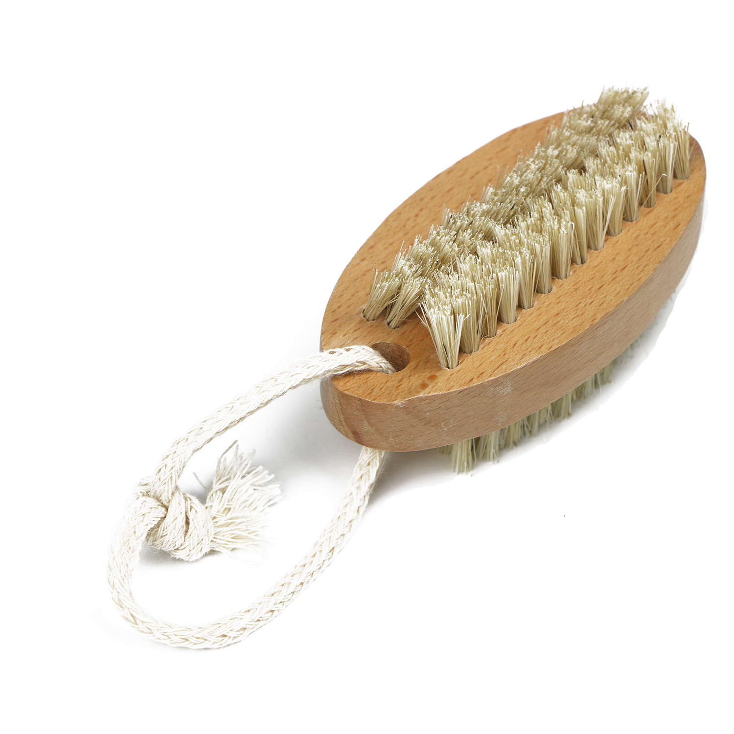 Wood Nail Brush With Soft Bristles Two-side Firm Scrub Brush For Toes And Foot Exfoliation Nail Care Cleaning Nail Brush