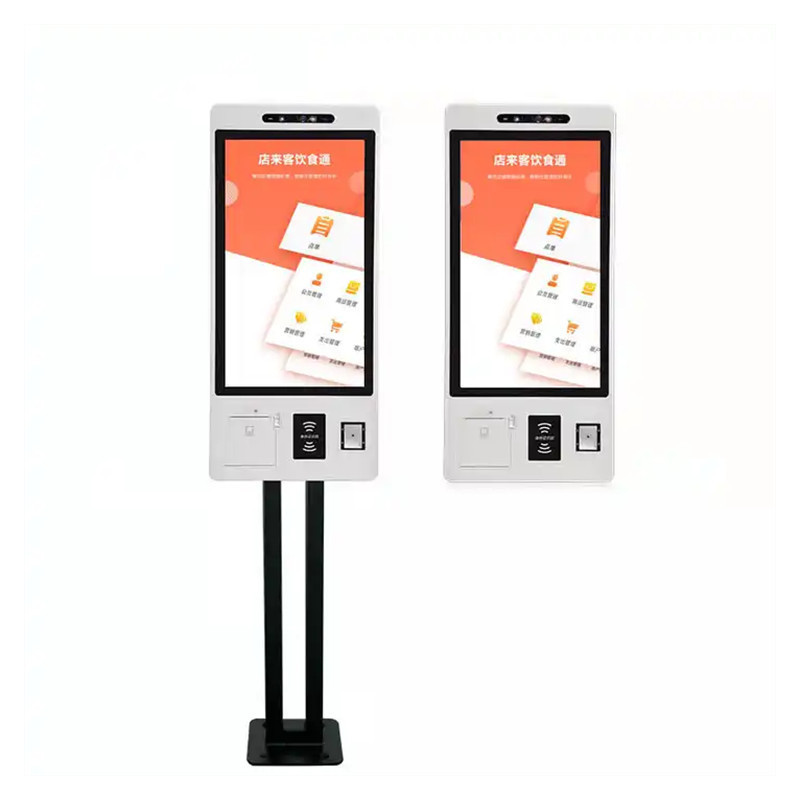 23.6 inch self service key machine automatic ticket full hd touch screen self service kiosk with printer scanner