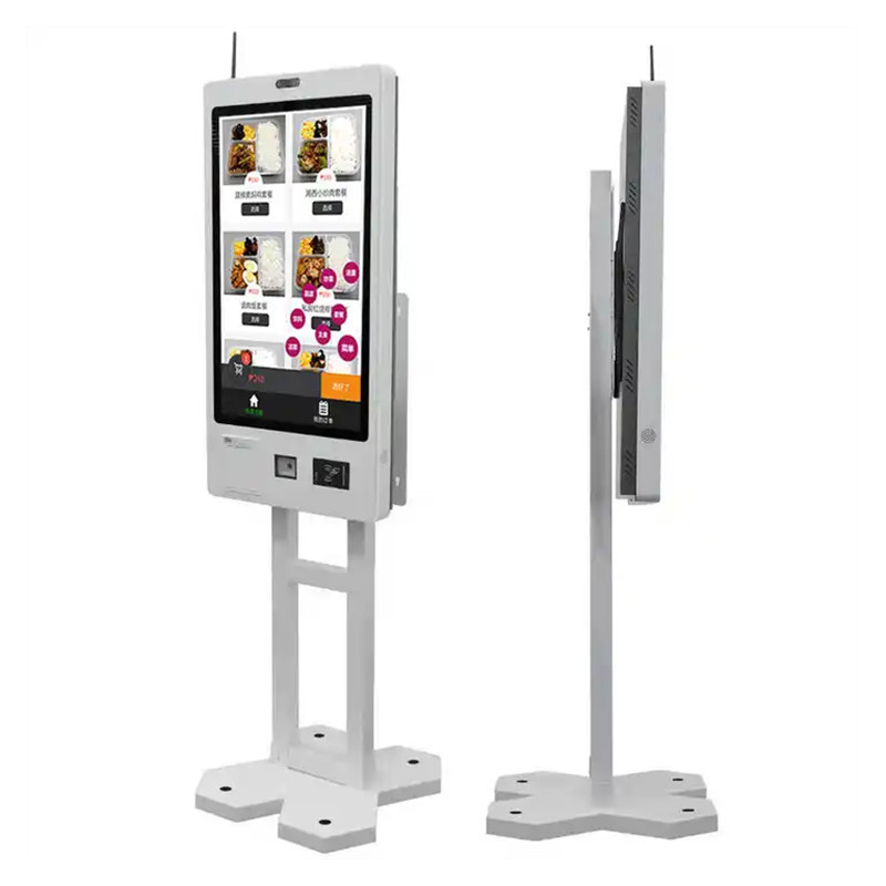 23.6 inch self service key machine automatic ticket full hd touch screen self service kiosk with printer scanner