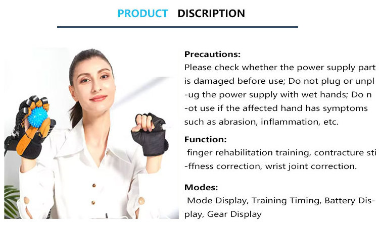 2024 newest design finger recovery hand robotic device stroke rehabilitation robot gloves