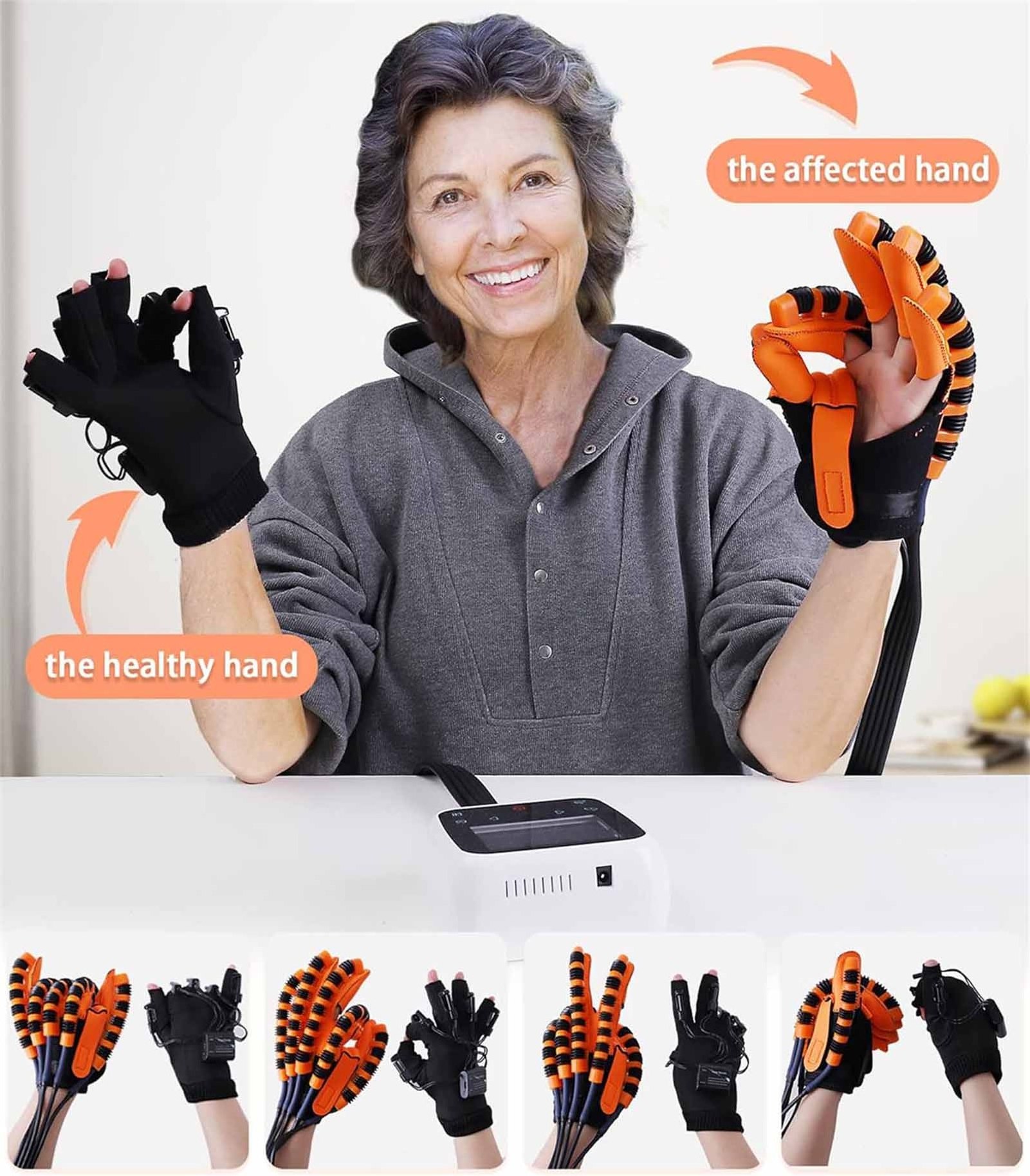 2024 newest design finger recovery hand robotic device stroke rehabilitation robot gloves