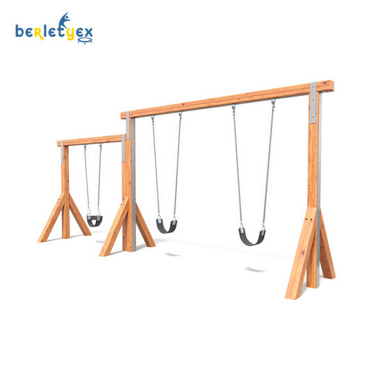 Berletyex backyard outdoor baby toddler hammock platform wooden swing bed crib