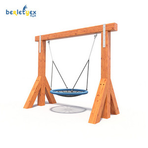 Berletyex backyard outdoor baby toddler hammock platform wooden swing bed crib