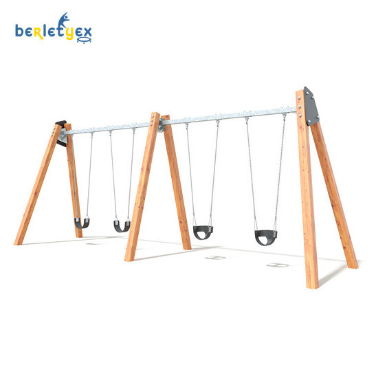 Berletyex backyard outdoor baby toddler hammock platform wooden swing bed crib