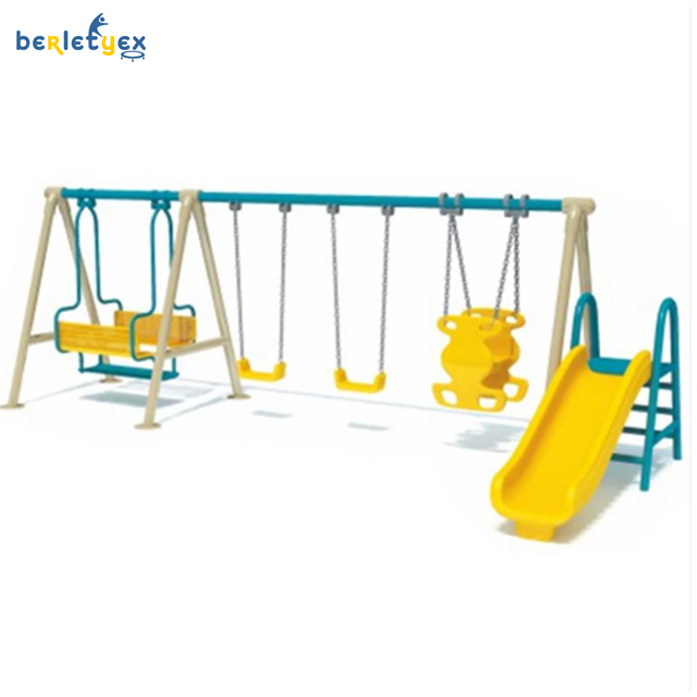 Small Mini Outdoor Children Interactive Swing Playground Equipment Colorful Safe Baby Toddler Swings Play Park Swinging Slide