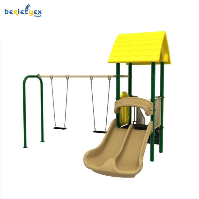 Small Mini Outdoor Children Interactive Swing Playground Equipment Colorful Safe Baby Toddler Swings Play Park Swinging Slide