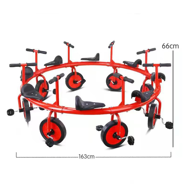 Go Around Exercise Bicycle Fitness Equipment Outdoor Indoor Children Toy Playground Fun Kids Garden Home Backyard Sport Game