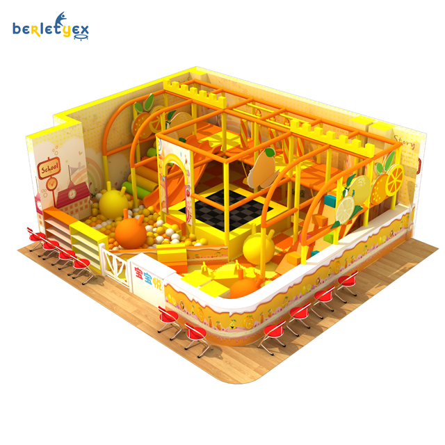 Indoor Kids Soft Play Equipment Playground Rotating Merry Go Around Animal Toys Carousel Rides Amusement Wooden Soft Playhouse