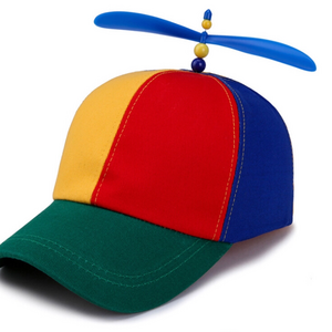 Propeller Hat Colorful 6 Panels Cotton Funny Baseball Hats