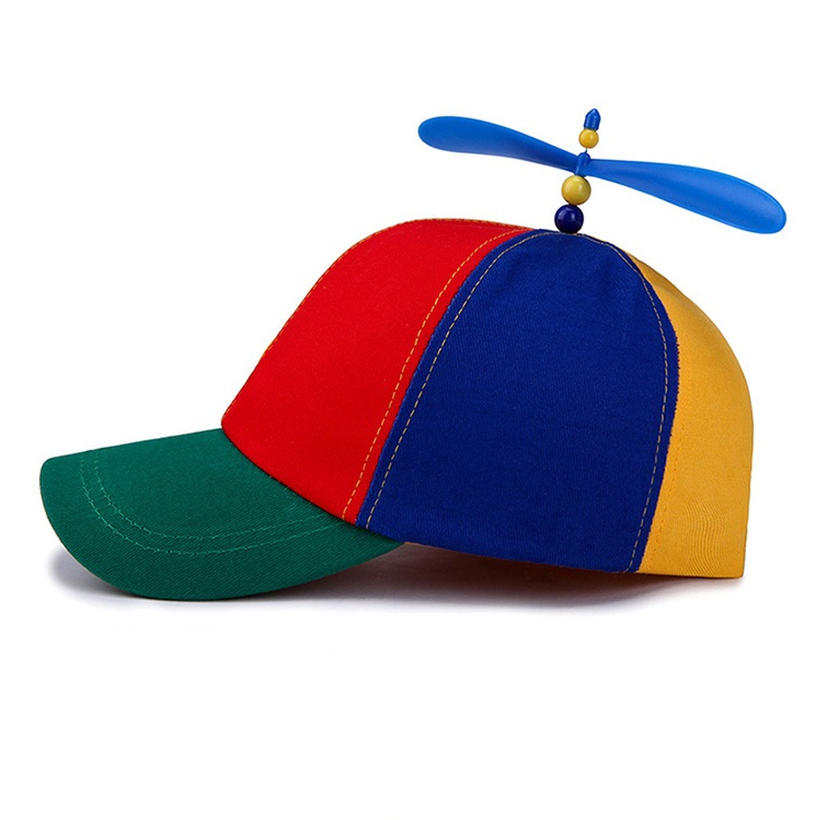 Adult Helicopter Propeller Baseball Caps Colorful Patchwork Cap Hat Dragonfly Children Boys Girls Snapback Hat