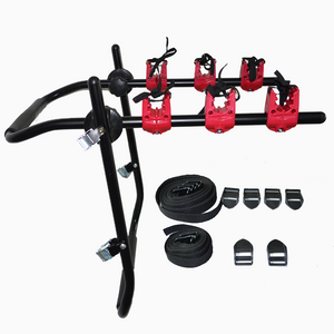 Wholesale Outdoor travel Road MTB transport rack 3 bike Steel Car Rear Mounted Bike Rack For Car Bicycle Carrier