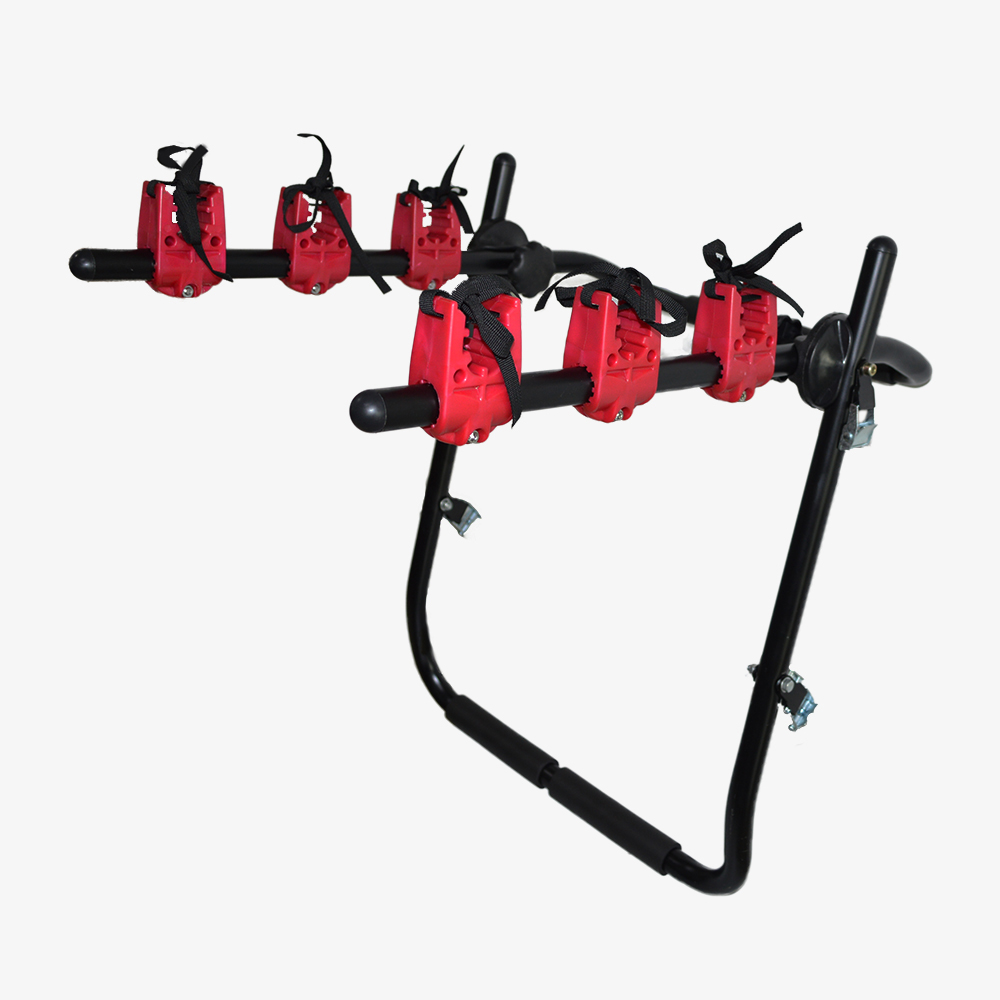 Wholesale Outdoor travel Road MTB transport rack 3 bike Steel Car Rear Mounted Bike Rack For Car Bicycle Carrier