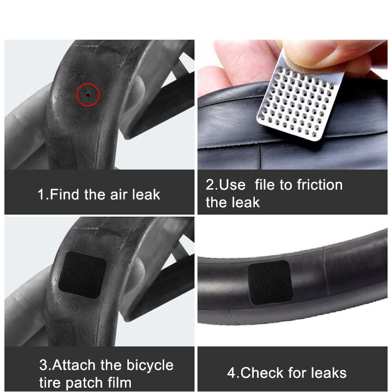 Hot Sale Portable glue-free bicycle tyre tube patch Bicycle tire patch slice repair tools Mountain bike road bike tire patch