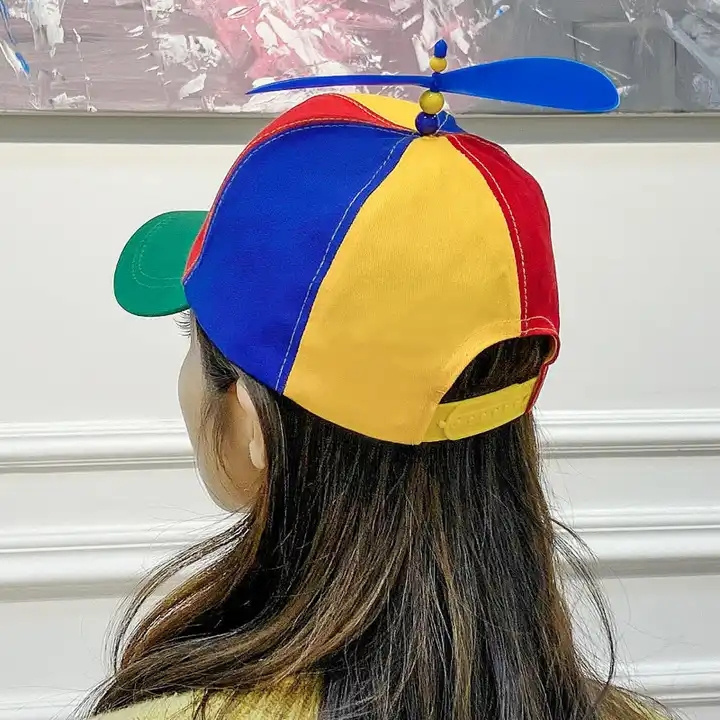 100% cotton party holiday propeller hats have stock Embroidery Logo New arrival Novelties gift colored