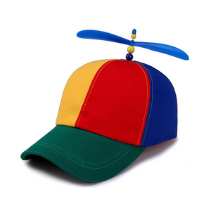 Adult Helicopter Propeller Baseball Caps Colorful Patchwork Cap Hat Dragonfly Children Boys Girls Snapback Hat