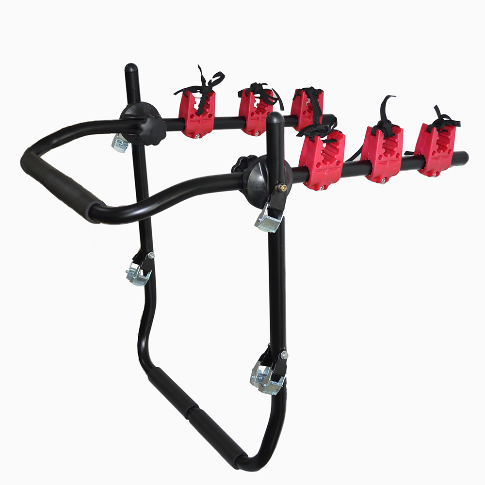 Wholesale Outdoor travel Road MTB transport rack 3 bike Steel Car Rear Mounted Bike Rack For Car Bicycle Carrier