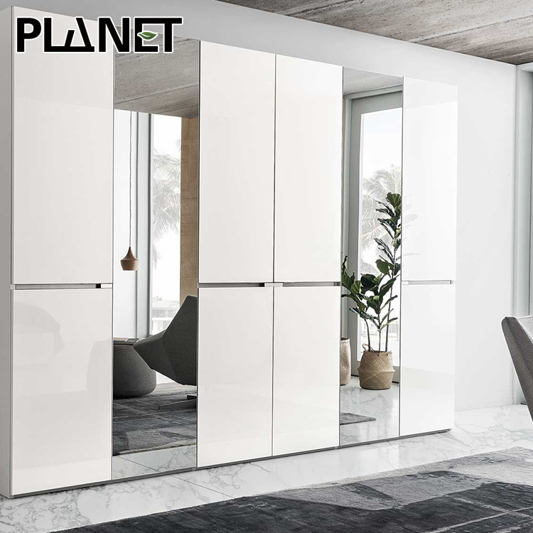 Sell like hot cakes nordic wardrobe modern wooden melamine white wardrobe bedroom closet in household use