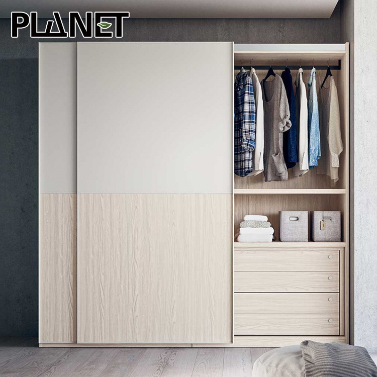 Sell like hot cakes modern bedroom wardrobes modern designs solid wood sliding door bedroom wardrobe made in china