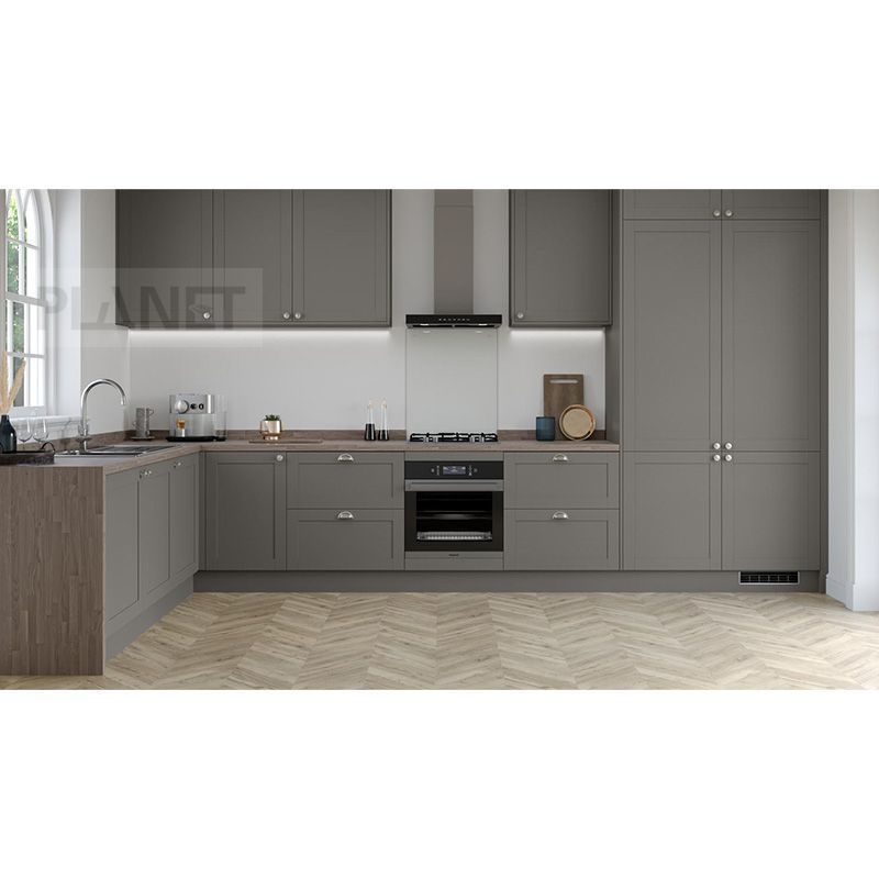 Professional One-Stop Multiple Design Complete Modern Grey Colors Modular Kitchen Furniture Solid Wood Kitchen Cabinet Sets