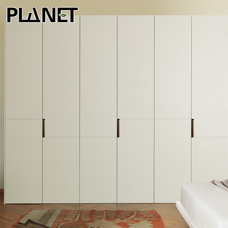 Sell like hot cakes nordic wardrobe modern wooden melamine white wardrobe bedroom closet in household use