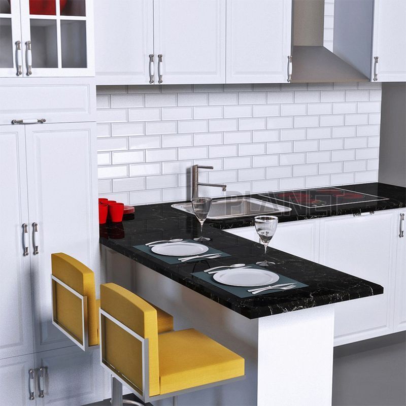 Modern Fashion Pure White PVC Alacenas De Cocina Kitchen Accessories Storage Cabinets Kitchen Modern