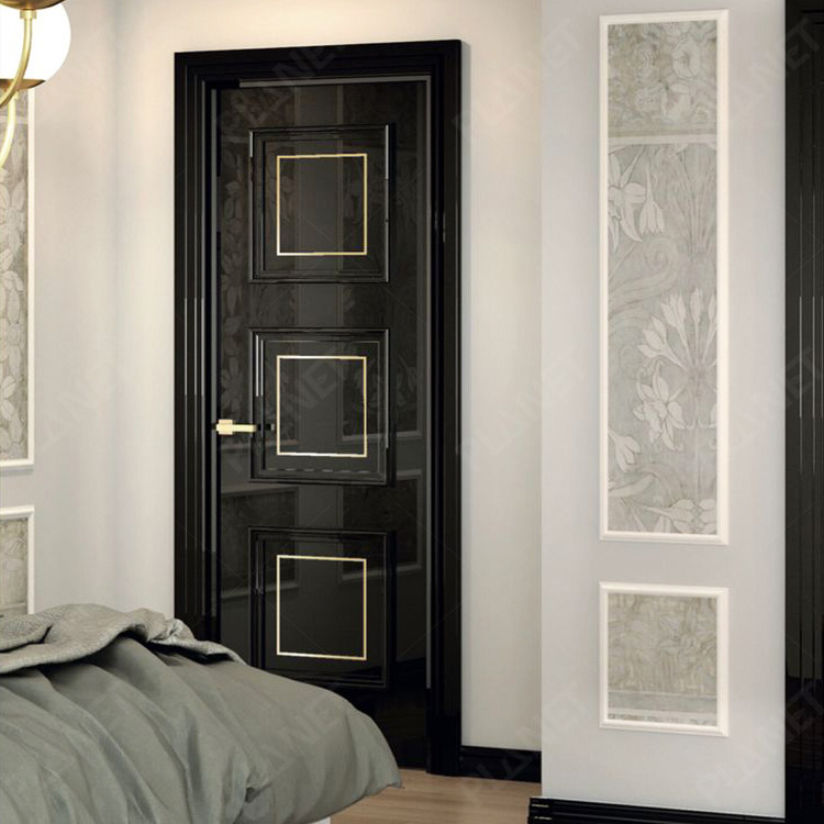 High quality internal fire rated door hotel room solid door design bedroom modern interior wood door designs