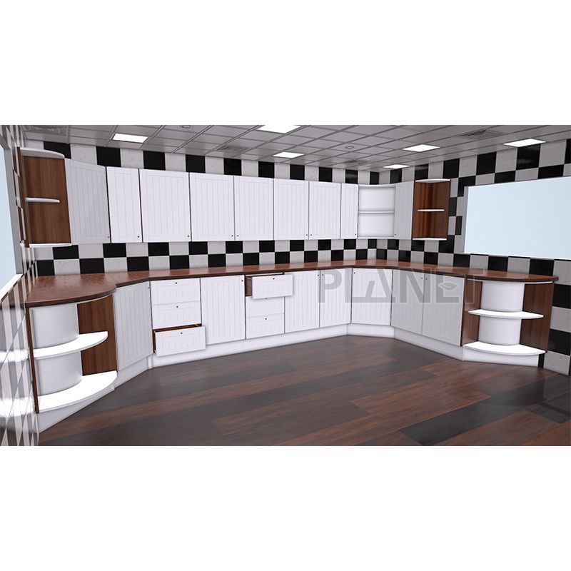 Modern Fashion Pure White PVC Alacenas De Cocina Kitchen Accessories Storage Cabinets Complete Kitchen Cabinet Sets