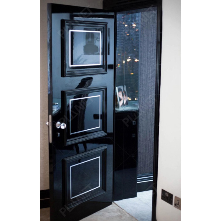 High quality internal fire rated door hotel room solid door design bedroom modern interior wood door designs