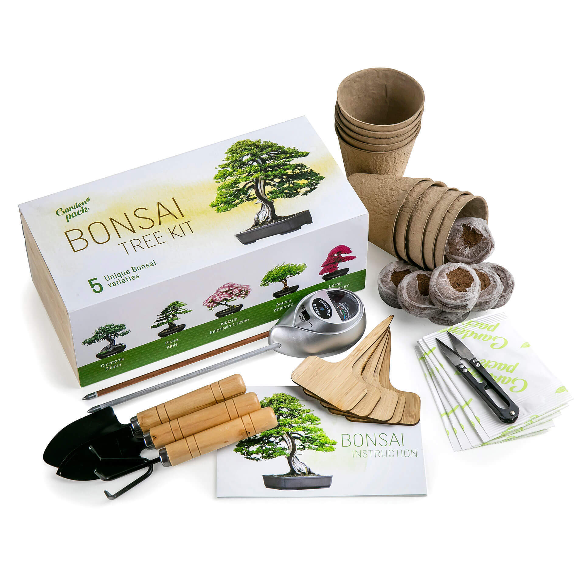 Modern Country-Style Bonsai Tree Kit  Wholesale Starter Kit with Tools for Beginners and Adults for Wall or Floor Use