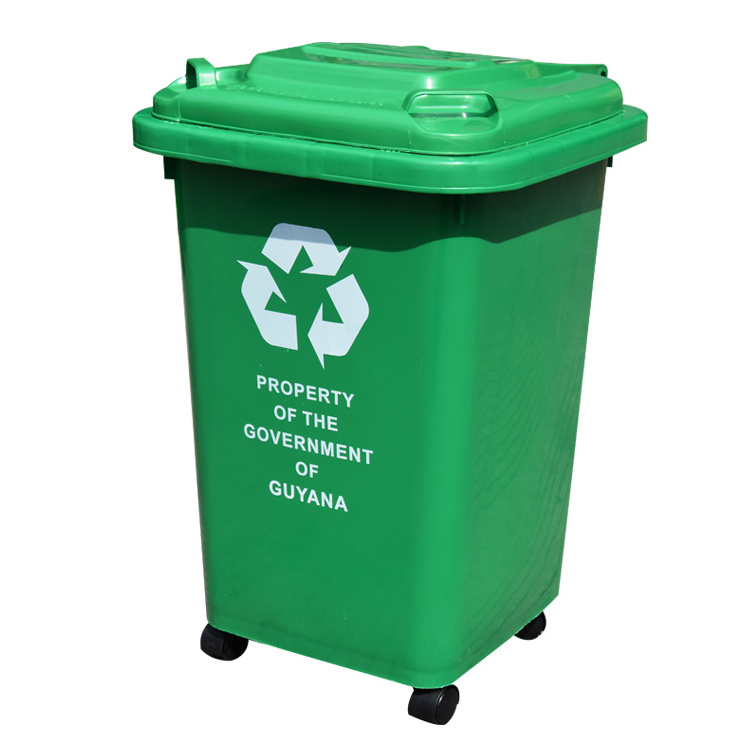 Wholesale recycling pedal the 120L 240L  660L 1100L trash cans outdoor used waste bin with rubber hole and lock