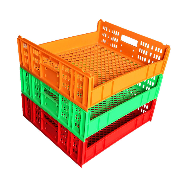 Plastic HDPE Used Food Grade Stackable Moving Crate foldable small Plastic Transport Stackable Storage Crate For Bread