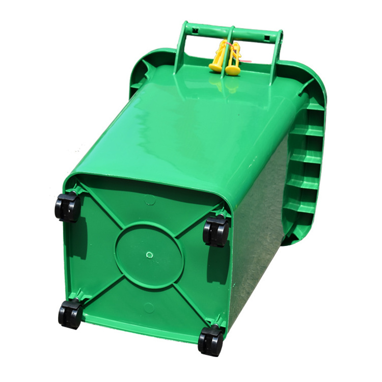 120L/240L/360L/660L/1100L outdoor hdpe recycling wheelie container garbage flame retardent plastic waste bin