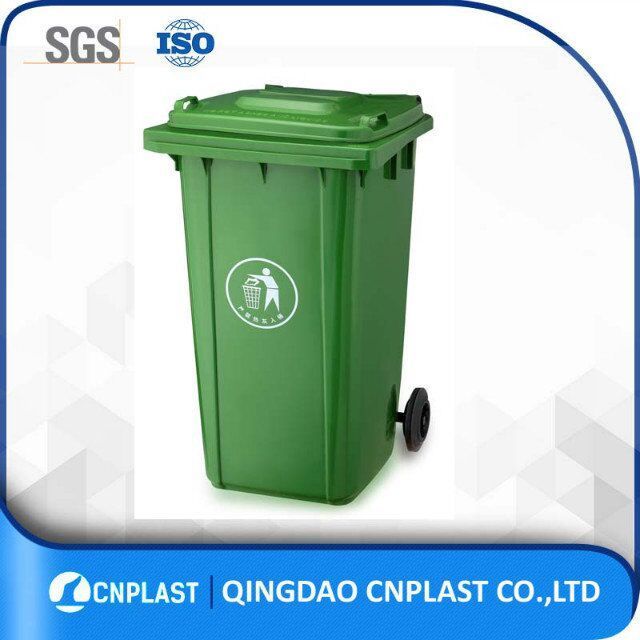 120L HDPE garbage containers recycled wheelie bin big size rubbish bin