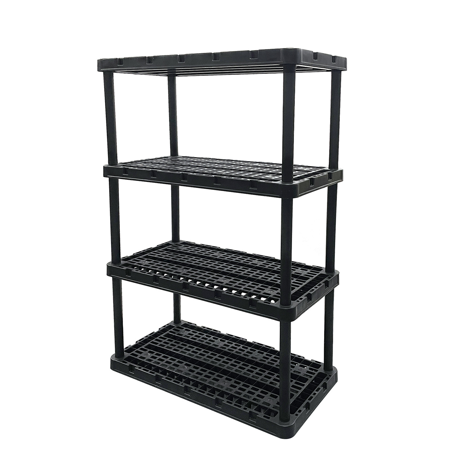 Warehouse Rack Store Home Garage Plastic Shelving 5 Layer Tier Sheet Storage Shelves Rack Plastic 5 Shelf Unit