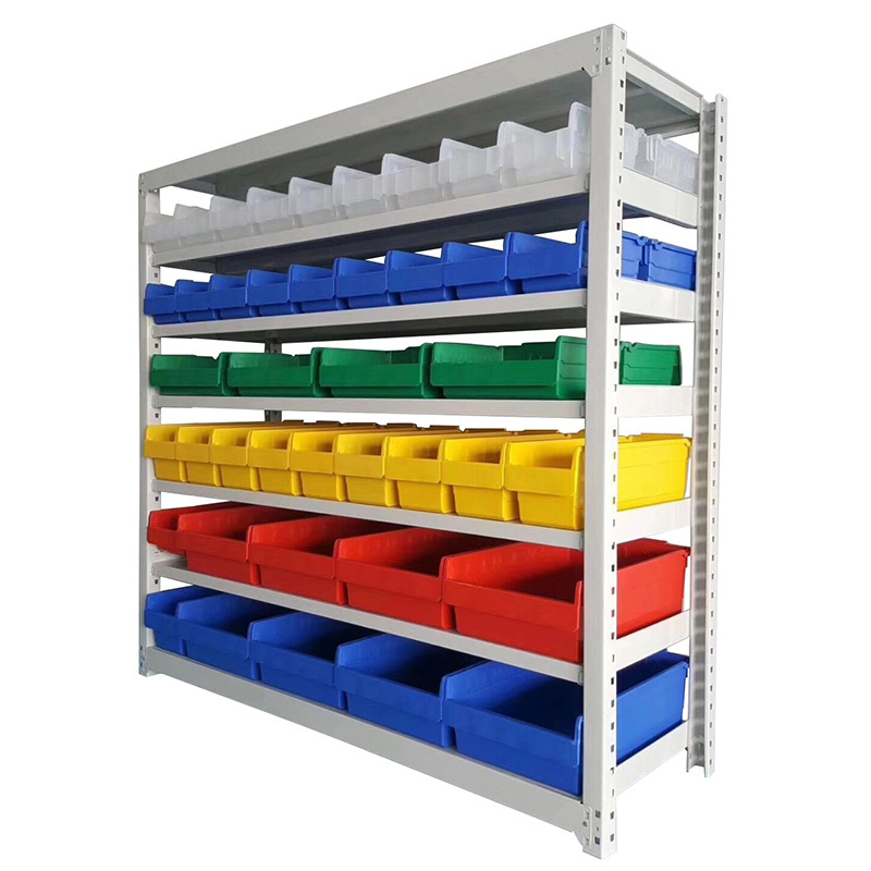 Custom Plastic organizer wall mounted tool spare stackable shelf rack divisible parts storage bins for shelves warehouse