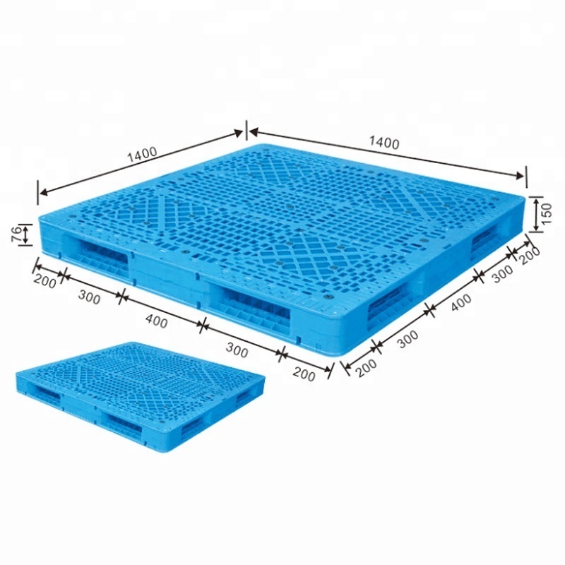 1500x1300x150mm heavy duty large hdpe four way entry double sides stackable reversible euro plastic pallet for sale