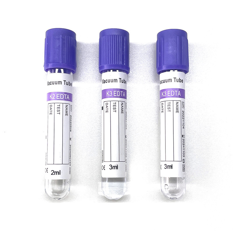 Best selling medical disposable EDTA K2 K3 Vacuum blood collection test tube