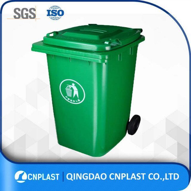 120L HDPE garbage containers recycled wheelie bin big size rubbish bin