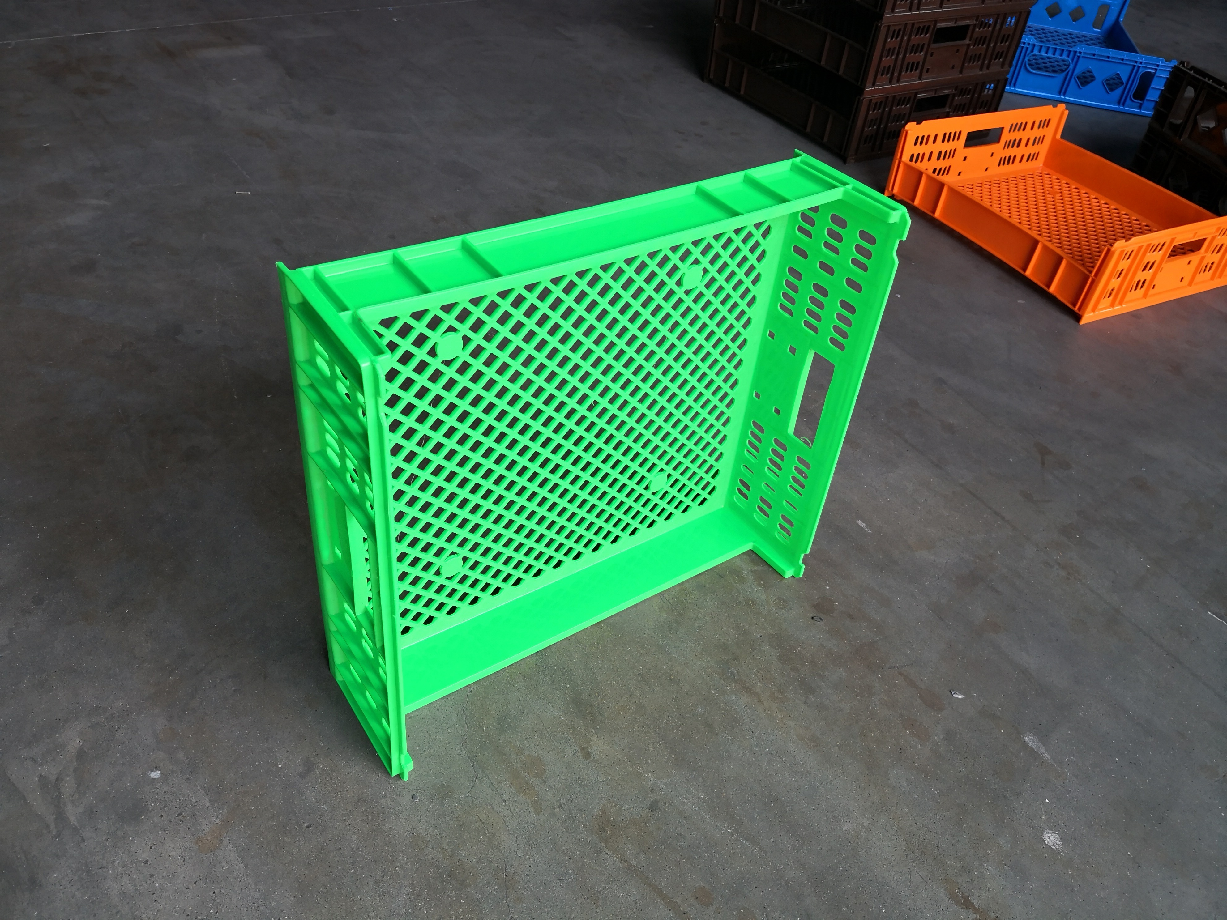 Plastic HDPE Used Food Grade Stackable Moving Crate foldable small Plastic Transport Stackable Storage Crate For Bread