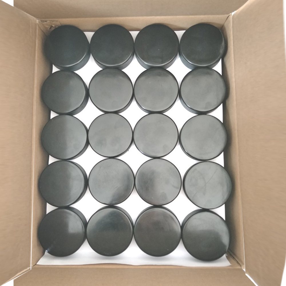 Black Wholesale Logo Printing Vulcanized Rubber Ice Hockey Pucks