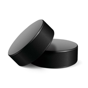 Black Wholesale Logo Printing Vulcanized Rubber Ice Hockey Pucks