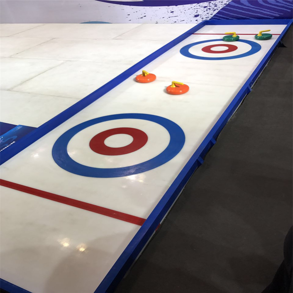 Portable UHMWPE Synthetic Ice Skating curling game Rink