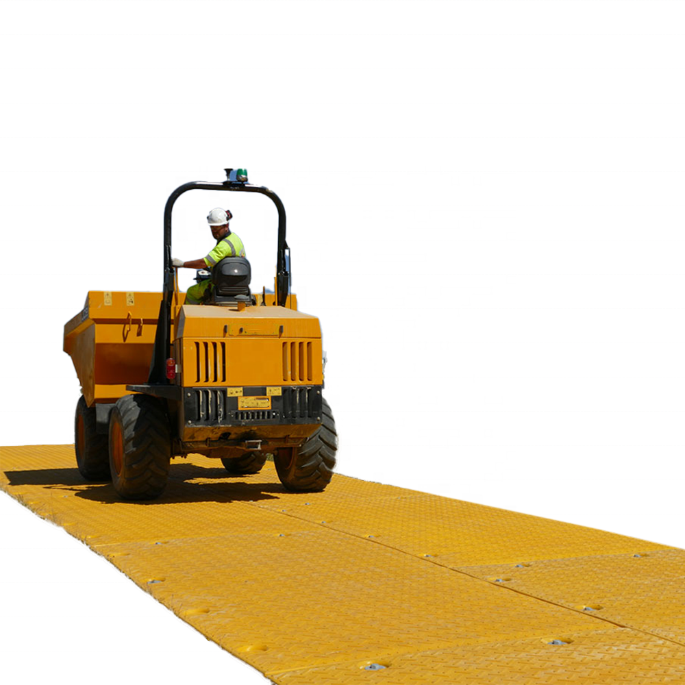 Heavy Duty UHMWPE HDPE Temporary Construction Excavator Plastic Road Mat