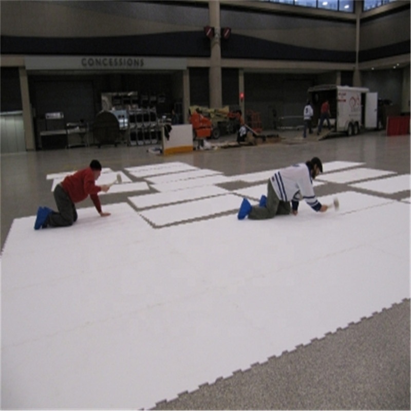 Customized Chinese HDPE Artificial Ice Skating Rink Ice Skating Flooring