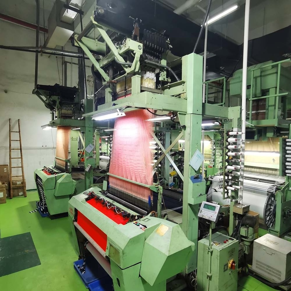 Rapier Loom Fabric Weaving Machine Woven Label Weaving Machine  Muller MBJ2 In Stock Clothing Label Making Machine