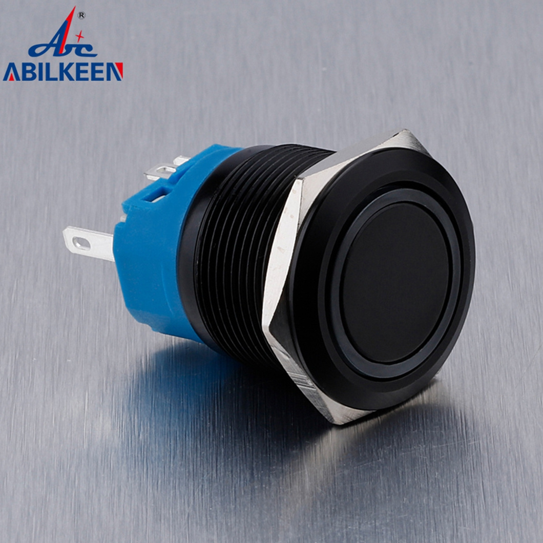 1NO1NC 10mm Pushbutton Switch Car Controls Customized Push Button High Efficiency Stainless Steel 12V Notebooks 5A