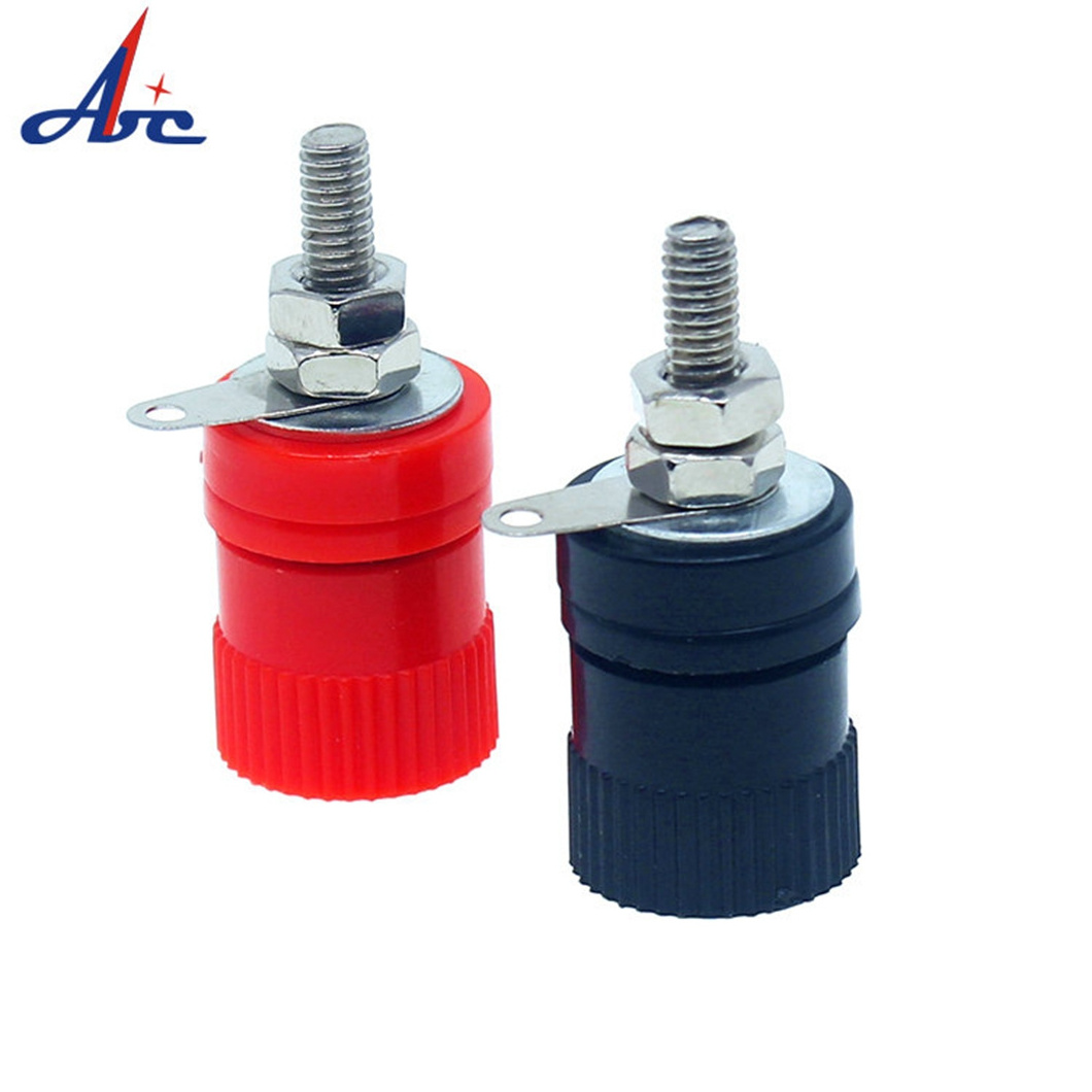 AIBEIKEN 2-Way Speaker Box Round Screw Cup Connector Terminal banana plug binding post