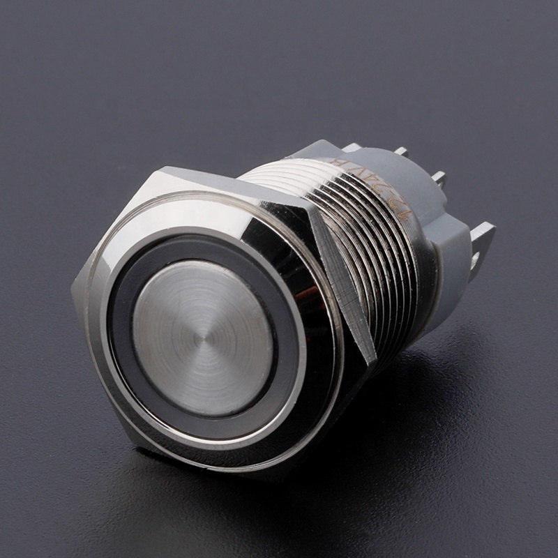 16mm momentary 4pin heavy duty 15A red led illuminated auto reset push button light switch