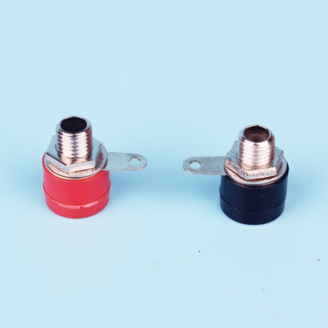 AIBEIKEN 2-Way Speaker Box Round Screw Cup Connector Terminal banana plug binding post