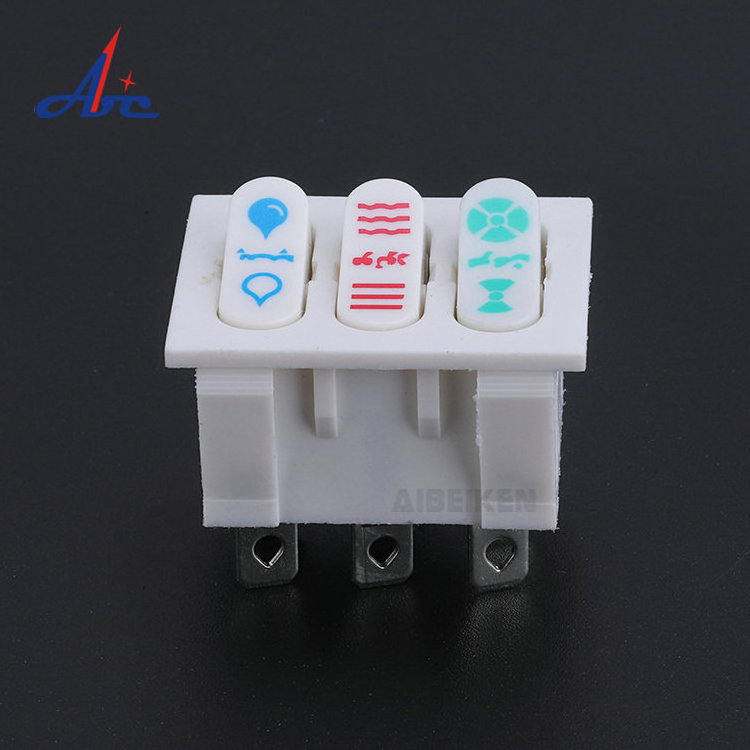 Factory Price Hot Sale On Off On 3 Position Customized Logo 8 Pin Terminal Rocker Switch